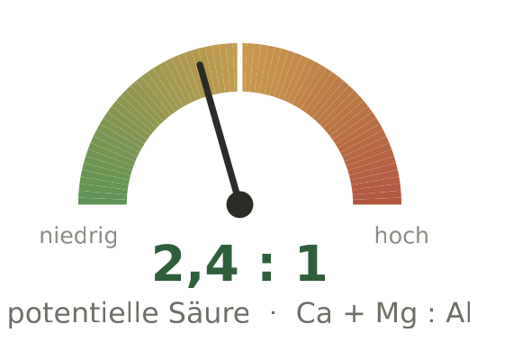 Tacho potentielle Säure 2,4 : 1