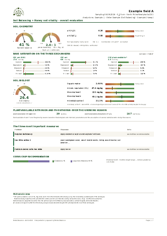 Sample report Soil Balancing + Haney + total digestion